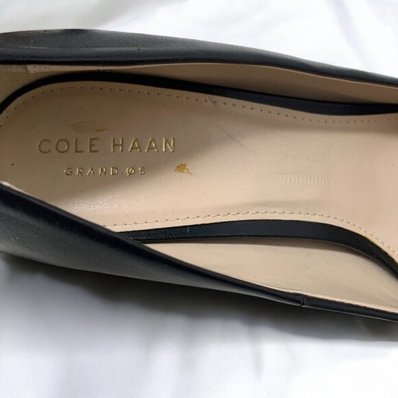 Cole Haan Women's Go-To Park Pumps Black Leather 3" Heel Sz 9 - Picture 10 of 12